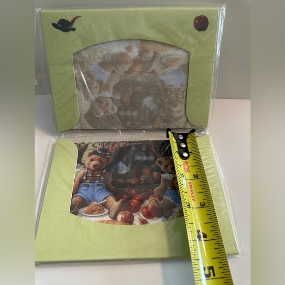 "Family Picnic at Apple Hill"by Janet Kruskamp Teddy Bears Art Print 10 Cards - Picture 4 of 8